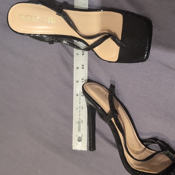 Steve Madden Winnie Harlow X Bashment Toe-Thong Sandals Square Toe Sling Back - Picture 4 of 4
